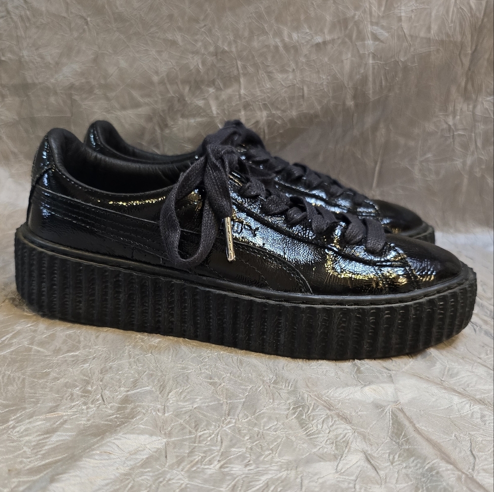 FENTY/PUMA Black Sneakers SZ 7.5 - Picture 3 of 14